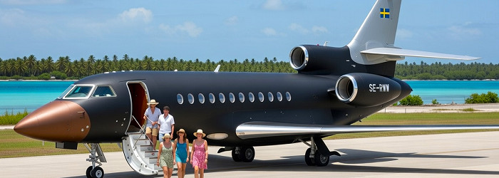 TAXIFLYG / PRIVATJET TILL BORA BORA