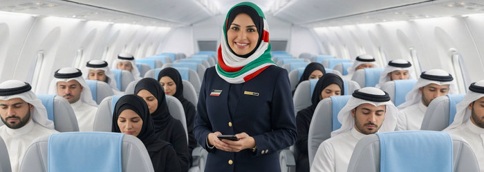 JAZEERA AIRWAYS - PASSAGERARE OCH KABINPERSONAL
