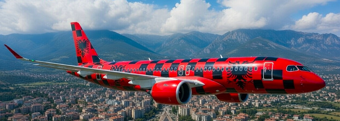 FLYG TILL ALBANIEN