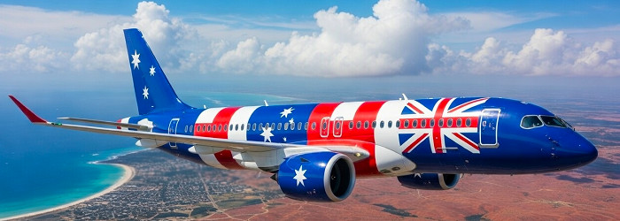 FLYG I AUSTRALIEN