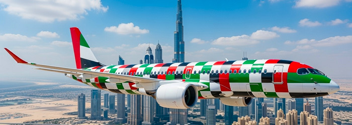 FLYG I FÖRENADE ARABEMIRATEN