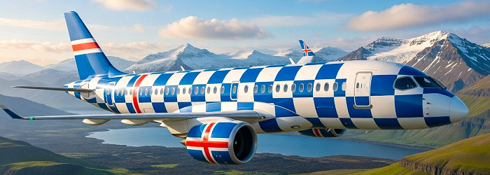 FLYG PÅ ISLAND