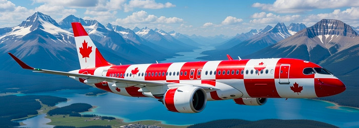 FLYGPLAN ÖVER KANADA